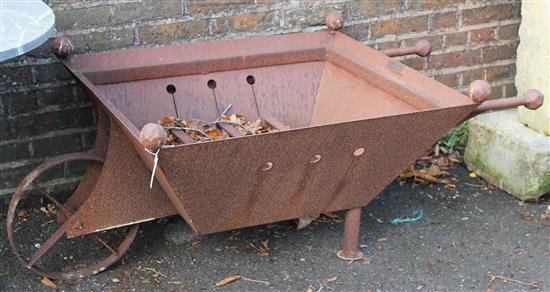 Wheelbarrow fire pit